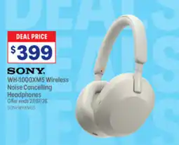 Officeworks Sony WH-1000XM5 Wireless Noise Cancelling Headphones offer