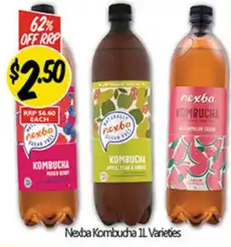 Not Quite Right Nexba Kombucha Varieties offer