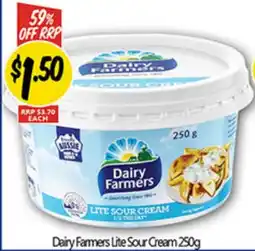 Not Quite Right Dairy Farmers Lite Sour Cream offer