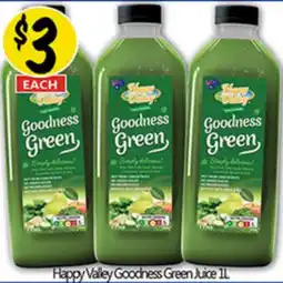 Not Quite Right Happy Valley Goodness Green Juice offer