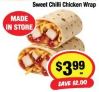 CORNETTS Sweet Chilli Chicken Wrap offer