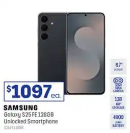 Officeworks Samsung Galaxy S25 FE 128GB offer