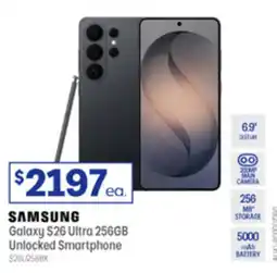 Officeworks Samsung Galaxy S26 Ultra 256GB offer
