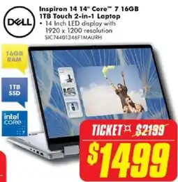 The Good Guys Dell Inspiron 14 14" Core 7 16GB 1TB Touch 2-in-1 Laptop offer
