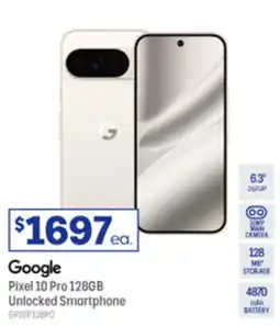 Officeworks Google Pixel 10 Pro 128GB Unlocked Smartphone offer