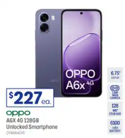 Officeworks OPPO A6X 4G 128GB Unlocked Smartphone offer