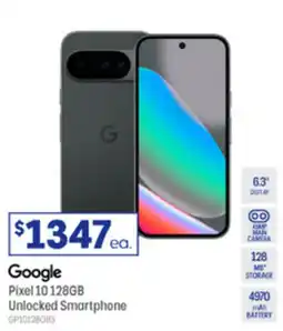 Officeworks Google Pixel 10 128GB Unlocked Smartphone offer