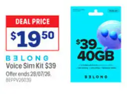 Officeworks Belong Voice Sim Kit offer