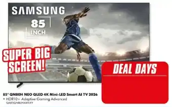 The Good Guys Samsung 85" QN80H NEO QLED 4K Mini-LED Smart AI TV 2026 offer