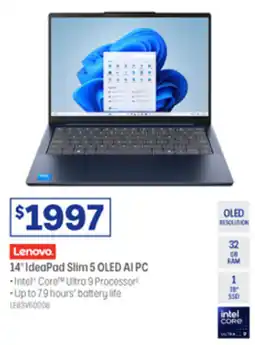 Officeworks Lenovo 14" IdeaPad Slim 5 OLED AI PC offer
