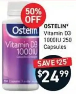 Chemist King Ostelin Vitamin D3 1000IU Capsules offer
