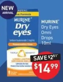Chemist King Murine Dry Eyes Omni Drops offer