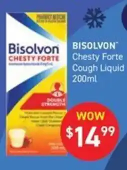 Chemist King Bisolvon Chesty Forte Cough Liquid offer