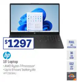 Officeworks hp 15" Laptop offer