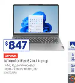 Officeworks Lenovo 14" IdeaPad Flex 5 2-in-1 Laptop offer