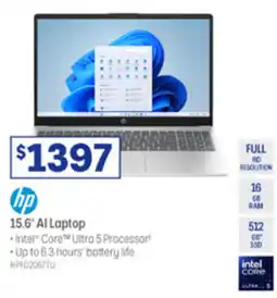 Officeworks hp 15.6" AI Laptop offer