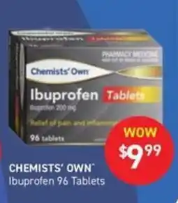 Chemist King Chemists' Own Ibuprofen Tablets offer
