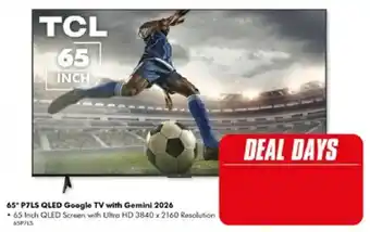 The Good Guys TCL 65" P7LS QLED Google TV with Gemini 2026 offer