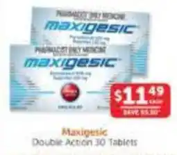 WHOLELIFE Maxigesic Double Action 30 Tablets offer