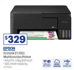 Officeworks Epson Ecotank ET-2911 Multifunction Printer offer