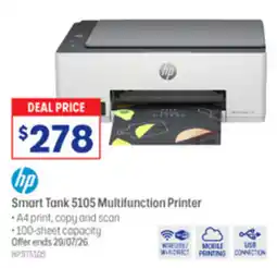 Officeworks hp Smart Tank 5105 Multifunction Printer offer