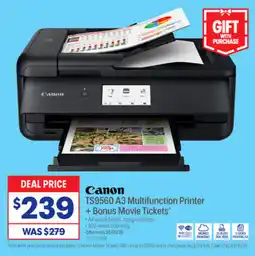 Officeworks Canon TS9560 A3 Multifunction Printer offer