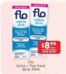 WHOLELIFE Flo Saline + Plus Nasal Spray offer