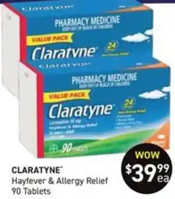 Chemist King Claratyne Hayfever & Allergy Relief offer