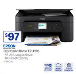 Officeworks Epson Expression Home XP-4205 offer