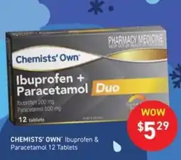 Chemist King Chemists' Own Ibuprofen & Paracetamol offer
