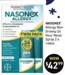 Chemist King Nasonex Allergy Non-Drowsy 24 Hour Nasal Spray offer