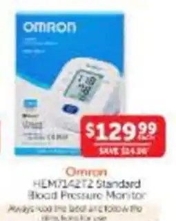 WHOLELIFE Omron HEM7122T2 Standard Blood Pressure Monitor offer