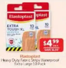 WHOLELIFE Elastoplast Heavy Duty Fabric Strips Waterproof Extra Large offer