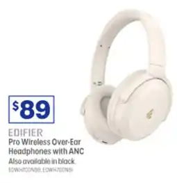 Officeworks Edifier Pro Wireless Over-Ear Headphones with ANC offer