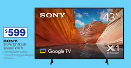 Officeworks Sony Bravia 43" 4K LED Google TV X77L offer