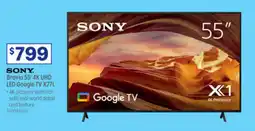 Officeworks Sony Bravia 55" 4K UHD LED Google TV X77L offer