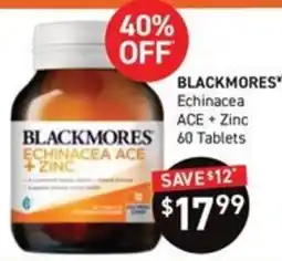 Chemist King Blackmores Echinacea Ace + Zinc offer