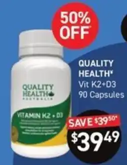 Chemist King Quality Health Vitamin K2 + D3 offer