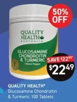 Chemist King Quality Health Glucosamine Chondroitin & Turmeric offer