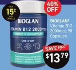 Chemist King Bioglan Vitamin B12 2000mcg offer