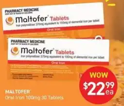 Chemist King Maltofer Oral Iron 100mg offer