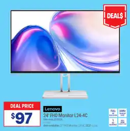 Officeworks Lenovo 24" FHD Monitor L24-4C offer