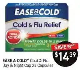 Chemist King Ease a Cold Cold & Flu Day & Night Cap 24 Capsules offer