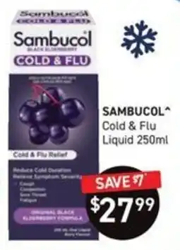 Chemist King Sambucol Cold & Flu Liquid offer
