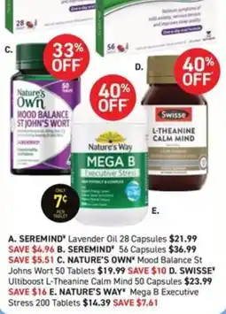 Chemist King Nature's Own Mood Balance St Johns Wort offer
