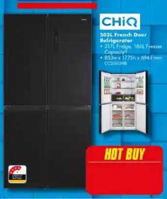 The Good Guys CHiQ 503L French Door Refrigerator offer
