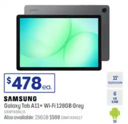Officeworks Samsung Galaxy Tab A11+ Wi-Fi 128GB Grey offer