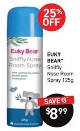 Chemist King Euky Bear Sniffly Nose Room Spray offer