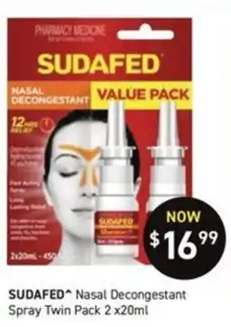 Chemist King Sudafed Nasal Decongestant Spray Twin Pack offer