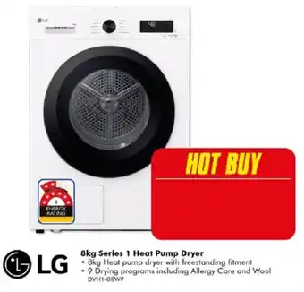 The Good Guys LG 8kg Series 1 Heat Pump Dryer offer